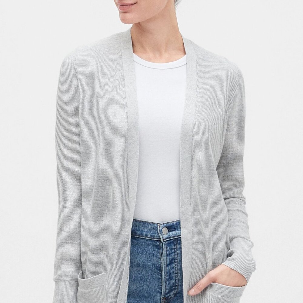 JACHS Girlfriend NEW YORK Longline Cardigan Sweater